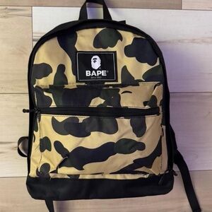 BAPE Camo Backpack - Black and Brown